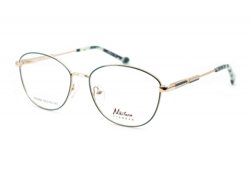 Круглые металлические очки для зрения Nikitana 9084